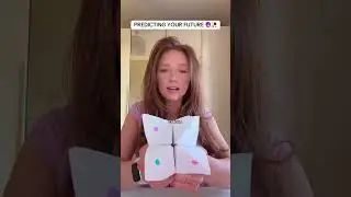 PREDICTING YOUR FUTURE #paperfortuneteller #papergame #fortuneteller #fyp #meme