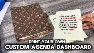 DIY A5 Agenda Inserts Using Card Stock + Hole Punch | Planner Customization