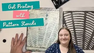 DIY Full Page SVG Pattern Stencils Perfect for Gel Plate Printing, Mixed Media and Collage Fodder