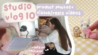 Studio Vlog 10 - my Easter collection, product photos with a diy lightbox + vertical video setup! ❤️