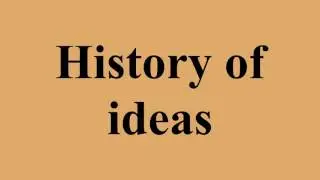 History of ideas