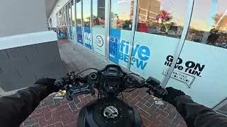 Harley FXDR 114 - Evening to Night POV Ride | Gym Run | Florida
