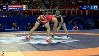 Qual. FS - 79 kg: O. NAZHMUDINOV (ROU) v. G. GRIGORYAN (ARM)
