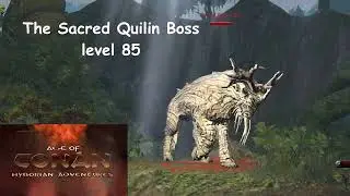 Age of Conan Fighting the Sacred Quilin boss in Paikang.  Webarbarian conquers!