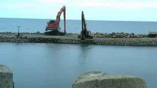 ST DENIS RÉUNION,Chantier Digue,Sud~Nord:Le Retour,28 OCTOBRE 2016.