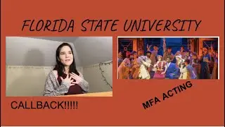 MFA Acting Auditions (during a pandemic)- Florida State University