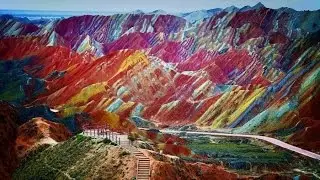 РАДУЖНЫЕ ГОРЫ ДАНКСИЯ В КИТАЕ (Danxia landform, China)