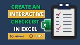 Как создать интерактивный контрольный список в Excel