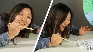 People Test Their Chopstick Skills
