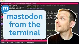 Mastodon from the Terminal