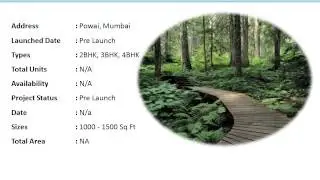 Runwal Forest - New prelaunch project in Powai Mumbai