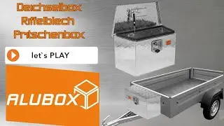 Deichselbox von ALUBOX&reg; Original - Anh&auml;ngeraufbau aus Riffelblech