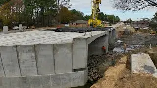 Salem Rd Bridge at Tucker Creek construction - 12-05-2024