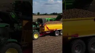 Loading Potatoes#farming #potatoharvest #harvest #kartoffeln #aardappels #agriculture #drone #new
