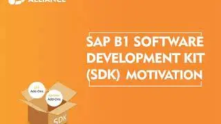 КОМПЛЕКТ РАЗРАБОТКИ ПРОГРАММНОГО ОБЕСПЕЧЕНИЯ SAP BUSINESS ONE (SDK) &mdash; МОТИВАЦИЯ