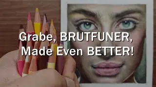 OMG! Better BRUTFUNER for Beginners! Colored Pencil Drawing, Layering, Blending Test!