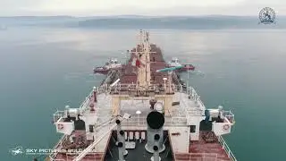 България дрон Заснемане таймлапс на завод drone ship repair time lapse video Ship drone inspection