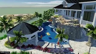 Top Pool Designer Lucas Lagoons latest project in the Florida Keys.
