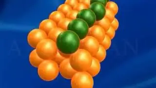Hexagonal Closed Packed Structure 3D Animation