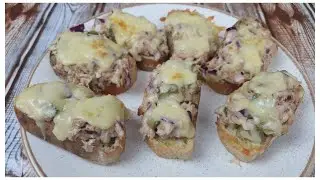 Delicious Appetizer! Bread Never Tasted Better! Bread In The Oven Like This! Fast and Easy Recipe!