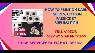 Sublimation Fabric Vinyl ,How to print on Dark Tshirts without Dtf