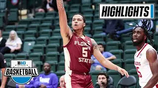 Florida State at Nebraska | Extended Highlights | Big Ten Men's Basketball  | Nov. 27, 2022