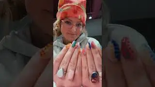 Colorful Freehand Nail Art You'll Love​
