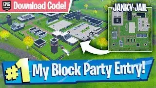 NEW Janky Jail Location (w/ Download Code!) - Fortnite Block Party Entry!