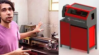 Construindo um torno CNC com um torno de bancada 500mm 