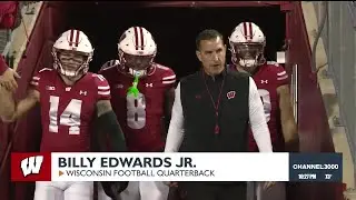 Billy Edwards Jr. fired up to run out at Camp Randall