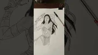 Elektra #drawing#marvel #girl #daredevil  #girldrawing