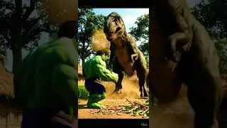 😱 Hulk vs Dinosaur | Epic Fight 🔥 | #Shorts