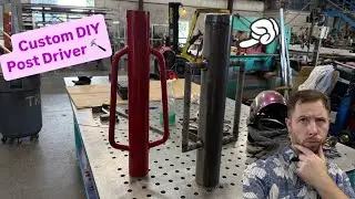 DIY - Custom Mail Box / Fence Post Driver - Welding Fabrication Project 
