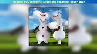 Must Buy Disney Cartoon Olaf Mascot Costumes Cute Anime Cosplay Performance Magic Snowman Costume A