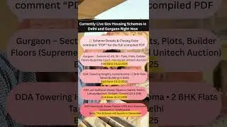This is a list of all the ongoing gov housing auctions happening in the Delhi NCR region right now.