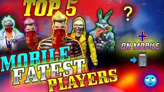 Top 5 Fastest Player In Free Fire | World Fastest Players In Free Fire ~ Garena Freefire