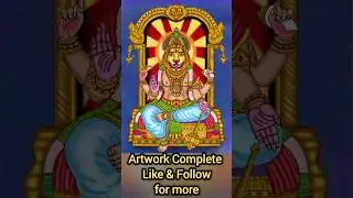 Part 2 &ndash; Powerful Narsimha Drawing | Spiritual Art Shorts #LordNarsimha #DevotionalArt