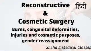 Reconstructive & cosmetic surgery for burn !! Hindi !!