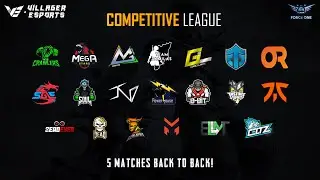 #VE - Competitive League - Day 8 &bull; #PUBGMobile &bull; Villager Esports | Powered by Force1