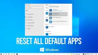 How to Reset All Default Apps In Windows 10