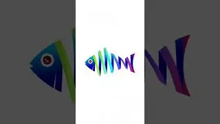 Creative Multicolor fish | Adobe Illustrator