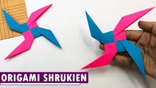 How to Make a Paper Shuriken (Ninja Star) - Easy Origami Tutorial for Beginners