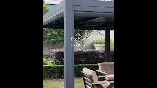 Make Your Outdooer Relaxation Smarter: Electric Louvered Pergola #pergola #patio #outdoorliving