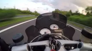 BMW K1200R / acceleration 120-270 km/h / Akrapovic exhaust