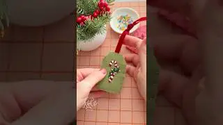 DIY gift tag patterns coming soon!!🥰 #handmadegifts #embroidery