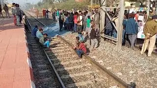 goilkera railway station chakka jam