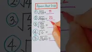 Part 221: Square root Tricks | Math Hacks  | Math Tricks Tutorial #shorts  #short  #math #video