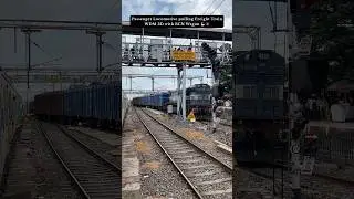 Passenger Locomotive pulling Freight Train WDM 3D with BCN Wagon 💪🏻 😈