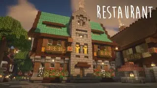 Minecraft | How to build a Restaurant & Automatic Kitchen - Minecraft Town Part 54