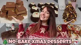 5 EASY NO-BAKE CHRISTMAS DESSERTS 🎄 | QUICK FESTIVE HOLIDAY RECIPES